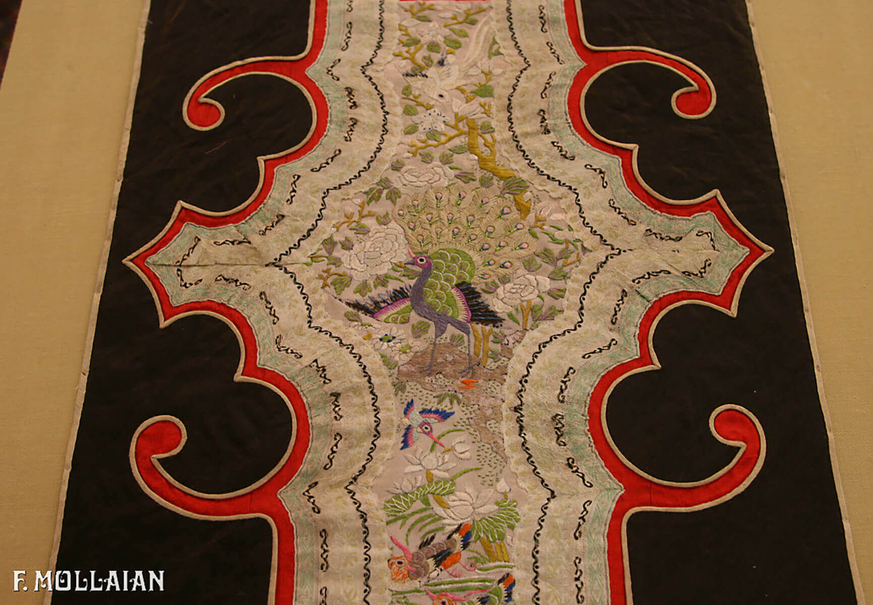 Textil Chinesischer Antiker Seide n°:29084486